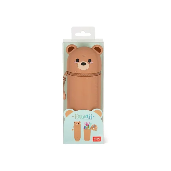 Trousse Ours pot à crayons Kawai - Legami