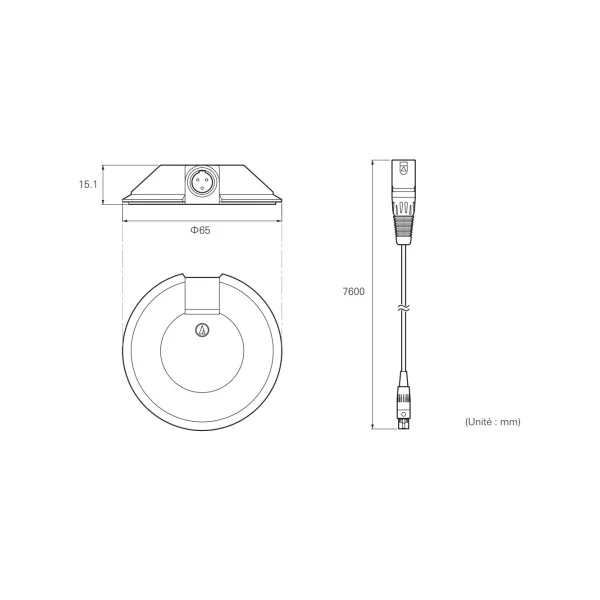 U841R Audio-Technica microphone de surface à condensateur omnidirectionnel