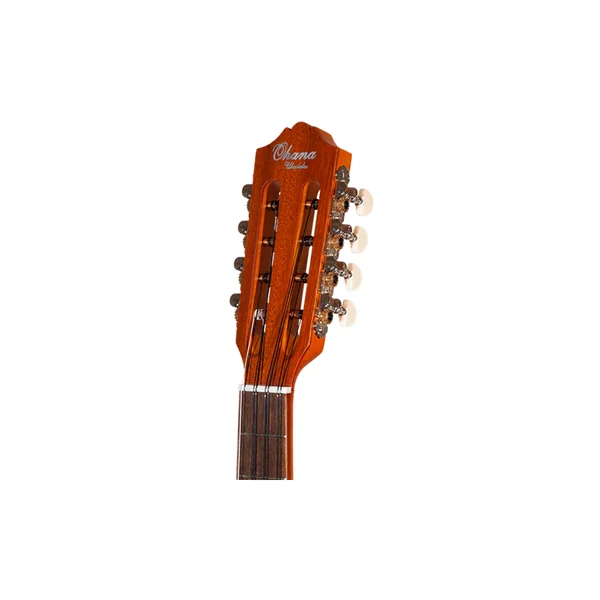 Ukulele Ohana Baritone BK-70-8 Solid Spruce Top, Solid Mahogany Back & Sides