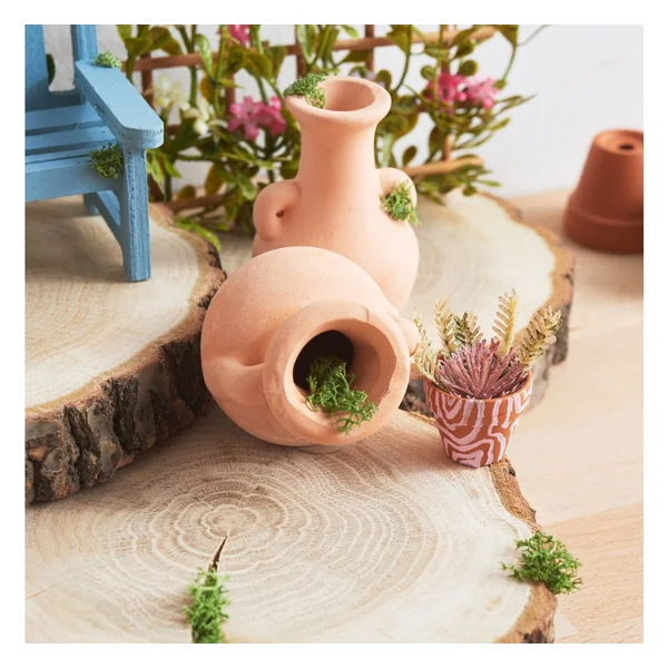 Vases en terre cuite, set de 6, env. H 4 - 6 cm