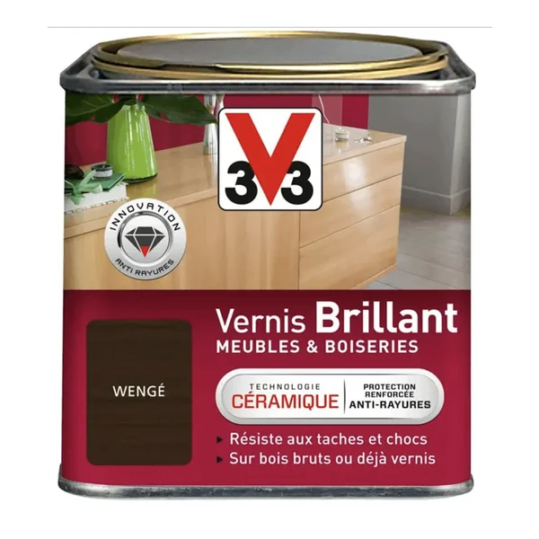 Vernis V33 Meubles et Boiseries Brillant Wengé