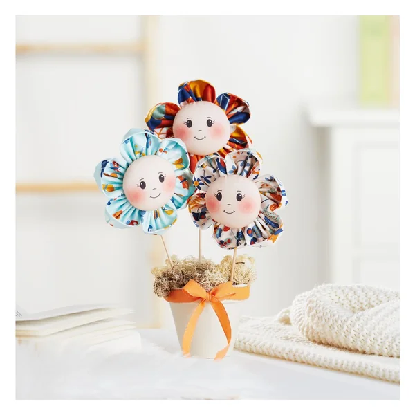 Visages en tissu tricot « Stefy »