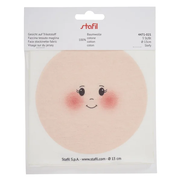 Visages en tissu tricot « Stefy »