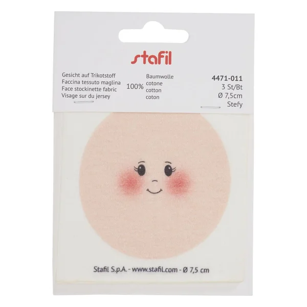 Visages en tissu tricot « Stefy »