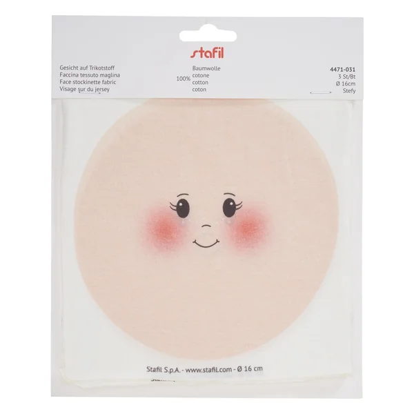 Visages en tissu tricot « Stefy »