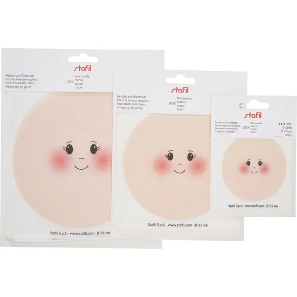 Visages en tissu tricot « Stefy »