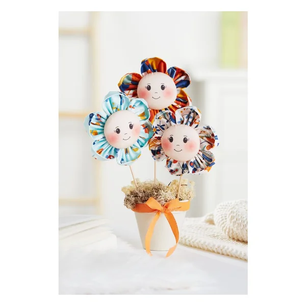 Visages en tissu tricot « Stefy »