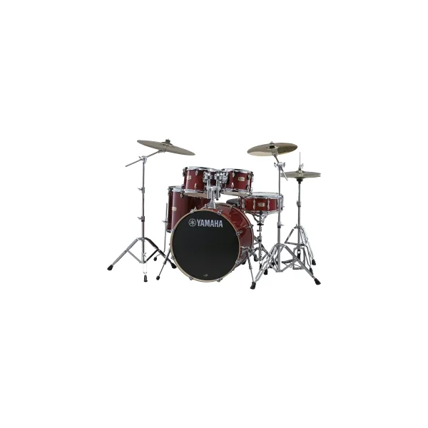 YAMAHA Stage Custom Birch Batterie 20"/5Pcs Cranberry Red + HW780