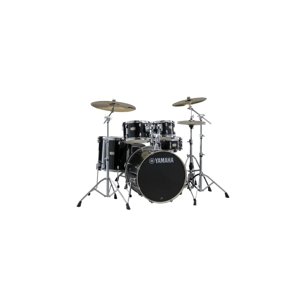 YAMAHA Stage Custom Birch Batterie 20"/5Pcs Raven Black + HW780