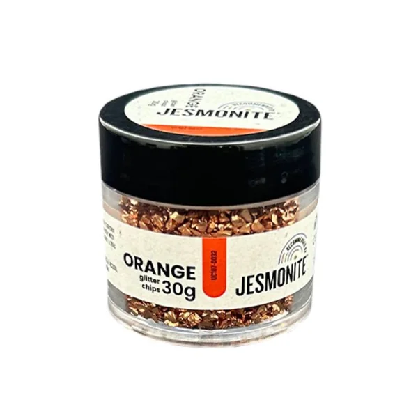 Éclats de paillettes pour Jesmonite 30 gr - Orange