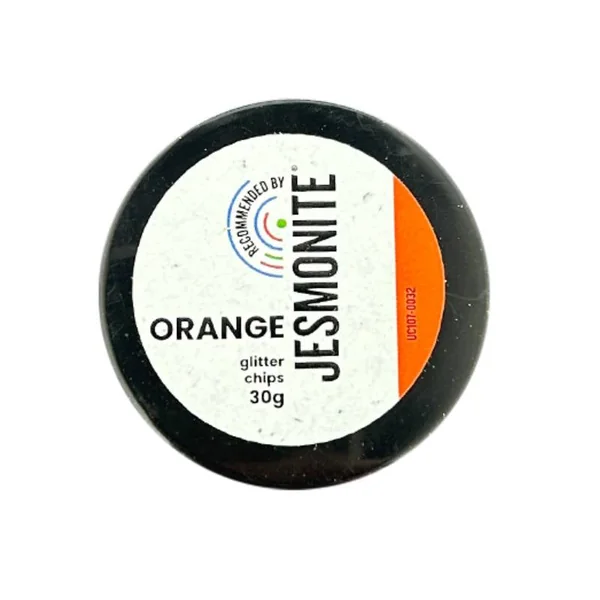 Éclats de paillettes pour Jesmonite 30 gr - Orange
