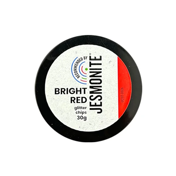 Éclats de paillettes pour Jesmonite 30 gr - Rouge vif